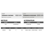 Ct-2030 50 Hz triphasé groupe électrogène en container - Inmesol - 1.464,0 kVA - Moteur MTU 12V4000G24F - Alternateur Stamford PI734E_3
