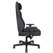 Siège réglable en tissu déperlant avec mousse de haute densité 55 kg/m3 - ORAXEAT TK800F - Gris foncé / Noir - Réf : ORX_TK800F_BKLG_3