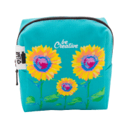 Trousse de maquillage personnalisée - polyester RPET 600D - impression sublimation - forme carrée - 50 pièces minimum_3