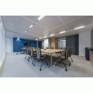 Cloison vitrée avec haute isolation phonique de 47dB