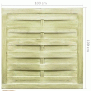 Vidaxl portillon bois de pin imprégné 100x100 cm vert 45309_3