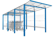 Abri Chariot Modulo - Dimensions 2500x2710x5000 mm - Structure acier et aluminium - Fabrication Française_3