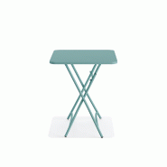 Breeze - Table de bistrot pliable 60x60 cm en métal Bleu_3