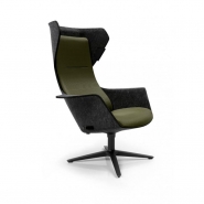 Fauteuil Klöber Woom avec coque robuste et design élégant