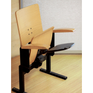 Fauteuil amphithéâtre a pietement central - marie curie