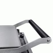 Grill panini simple Petit modèle 260x240mm 2 plaques rainurées Sofraca_3