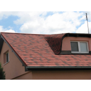 Panneau d'acier pour toiture montagne avec finition revêtue