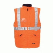 Parka homme Airplus - haute visibilité - bandes réfléchissantes 3M - 2 en 1 avec blouson intérieur matelassé_3