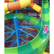 Toboggan ouvert à bouée - large choix de couleurs pour les glissières_3