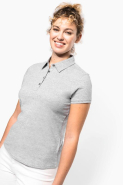Polo jersey manches courtes femme - Réf: K263 - Kariban - 100% coton peigné - Col chemise intemporel_3