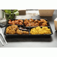 Plateaux repas recyclables Bento 263 x 201 mm (lot de 90) | Faerch - FB291_3