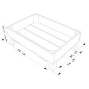 S1 - Caisse jardinière en bois Simply A Box - L36 x H19 x P54 cm - Bois brut ou 6 coloris de lasure à l'eau_3