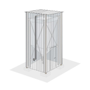 Silo haute-technologie extérieur pour stockage de granulés de bois