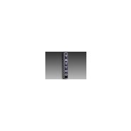 PL128016SPBU - Journal lumineux LED vertical simple face 128x16 cm - Extérieur - Fixation drapeau - Gaviota Impex - Largeur 20 cm (cadre compris)_3