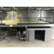 Plateforme poteaux 1 ou 2 niveaux - BCCom rayonnage - Charge de 250 à 1000 kg/m² - Acier galvanisé_3