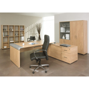 Bureau très moderne et chic, mariage de l'alu et du bois - IXO_3