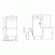 Lave-vaisselle Tri 400V Panier 500x500mm Gamme NIAGARA 7900W Elettrobar Furnotel_3