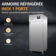 Armoire congélateur inox 650 litres GN 2/1 - 1 porte | L2g - GN650BT_3