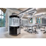 Sorbonne pédagogique  mobile en verre et hauteur de travail 900mm - AEROEM_3