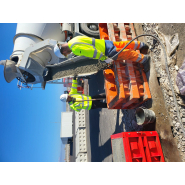 Bloc béton type LEGO, section 80 X80cm pour porter un bâtiment de stockage_3