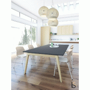 Table de réunion Born Wood - Mobel Linea - 240, Anthracite_3