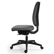 Tasko - chaise de bureau ergonomique - Sitis - roulettes design blanches - assise et dossier tissu ajustables_3