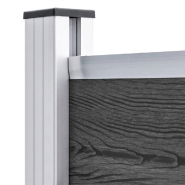 Vidaxl panneau de clôture wpc 95x186 cm noir 148979_3