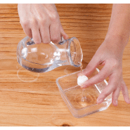 Lingettes en cellulose - réutilisables avec de l'eau - 230 x 230 mm - blanc givré - 33 gr_3