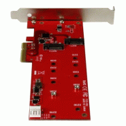 Carte contrôleur PCI Express pour 2 SSD M.2 SATA_3