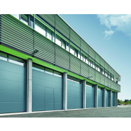 Porte sectionnelle industrielle sur mesure Hormann - motorisée ou manuelle - usage intensif avec 10 couleurs au choix_3