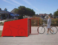 Box à vélos - Structure en tôle galvanisée - Fabrication Française - Dimensions : H:1450mm x l:1820mm x P:2055mm_3