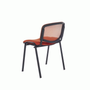 Chaise visiteurs  Anel dossier en résille - Rouge_3