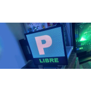 Enseigne drapeau électronique programmable - 70x70cm - Résolution couleur P4, P5, P8 - Capteur de luminosité_3