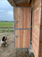 Porte de sellerie en bois Douglas - double battants - robuste et fonctionnelle_3