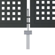 Vidaxl portail de jardin anthracite 300x225 cm acier 154569_3