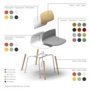 Chaise empilable klik, originale et élégante_3