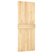 Vidaxl porte coulissante et kit de quincaillerie 80x210 cm pin massif 3203192_3