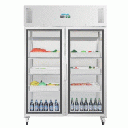 Armoire réfrigérée positive - 2 portes vitrées - GN 2/1 - 770 L | Polar - CW198_3