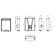 Borne de recharge pour voiture électrique INGEREV® GARAGE - monophasée ou triphasée - puissance max 22 kW - installation murale intérieure/extérieure_3