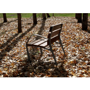 Chaise Neobarcino UM304NS - bois FSC ou d'ingénierie - piètement en fonte ductile avec traitement anticorrosion_3