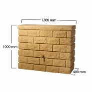 Cuve décorative mur rocky - 400l - sable