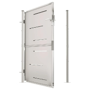 Vidaxl portail de jardin 100x150 cm acier inoxydable 316862_3