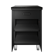 Table de caisse - 60 cm - façade noire - plan de travail en granit noir_3