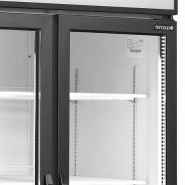 Armoire réfrigérée 2 portes vitrées battantes avec canopée - 535 L | Tefcold - FSC891H_3