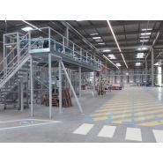 Mezzanine métallique logistique sur-mesure - Fabrication Diplex - Portée jusqu'à 8m et charge jusqu'à 1T/m²_3
