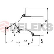Taille-haie hydraulique falco 130 - deleks srl - largeur de travail 1300 mm - flux optimale d'huile 18-22 l/min_3