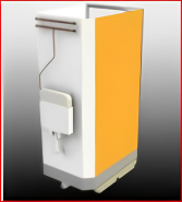 Cabines de douche et WC avec charnières en nylon et verrou à voyant