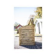 CP 15090 / ALM 142017 - Cache-conteneurs et abris poubelle en bois autoclavé pour 2 poubelles - L150 x P90 x H120 cm - Habrita / Foresta_3