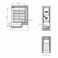 Rafraîchisseurs à vin 50l single zone l295 7525.0015 COMBISTEEL_3