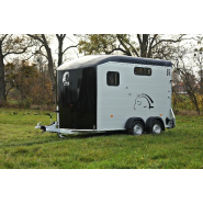 Remorque pour transport d'animaux - 2 places + sellerie - cheval liberté multimax_3